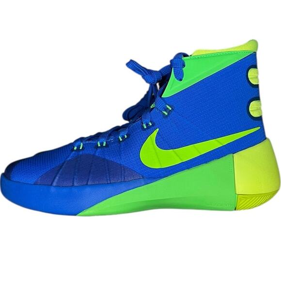 Boy Nike Hyperdunk 2015 TB 759974-473 Athletic Sneaker Size 6.5Y Blue Basketball - Picture 1 of 6